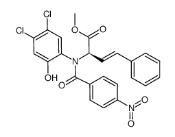 (R)-methyl 2-(N-(4,5-dichloro-2-hydroxyphenyl)-4-nitrobenzamido)-4-phenylbut-3-enoate Structure