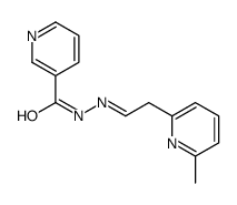 N-[(E)-2-(6-methylpyridin-2-yl)ethylideneamino]pyridine-3-carboxamide Structure