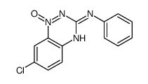 7-chloro-1-oxido-N-phenyl-1,2,4-benzotriazin-1-ium-3-amine结构式