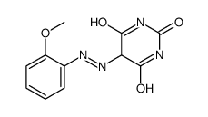 5-[(2-methoxyphenyl)diazenyl]-1,3-diazinane-2,4,6-trione Structure