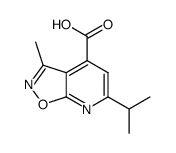 6-isopropyl-3-methylisoxazolo[5,4-b]pyridine-4-carboxylic acid Structure