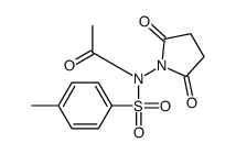 N-(2,5-dioxopyrrolidin-1-yl)-N-(4-methylphenyl)sulfonylacetamide结构式