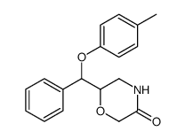 6-(Phenyl(p-tolyloxy)Methyl)Morpholin-3-one结构式