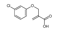 2-[(3-chlorophenoxy)methyl]prop-2-enoic acid Structure