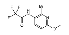 Acetamide, N-(2-bromo-6-methoxy-3-pyridinyl)-2,2,2-trifluoro Structure