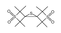 2,2,2'',2'',4,4,4'',4''-octamethylthiirane-2',3'-dispiro-3,3''-bis(thietane) 1,1,1'',1''-tetraoxide结构式