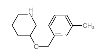 3-[(3-methylphenyl)methoxy]piperidine Structure