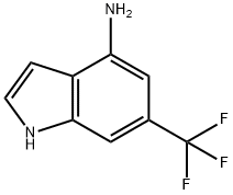 1H-Indol-4-aMine, 6-(trifluoroMethyl)-结构式