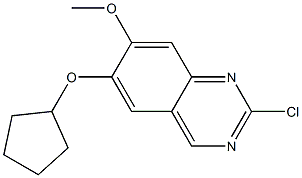 2-chloro-6-(cyclopentyloxy)-7-methoxyquinazoline Structure