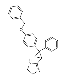 4,5-dihydro-2-(2-phenyl-2-(4-(phenylmethoxy)phenyl)cyclopropyl)-1H-imidazole Structure