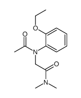 2-(N-acetyl-2-ethoxyanilino)-N,N-dimethylacetamide结构式