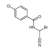 N-[bromo(cyano)methyl]-4-chlorobenzamide结构式