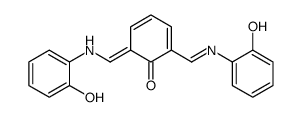 6-[(2-hydroxyanilino)methylidene]-2-[(2-hydroxyphenyl)iminomethyl]cyclohexa-2,4-dien-1-one Structure
