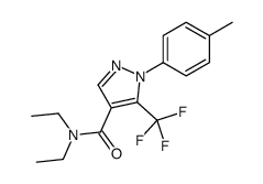 N,N-diethyl-1-(4-methylphenyl)-5-(trifluoromethyl)pyrazole-4-carboxamide Structure