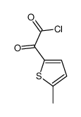 2-Thiopheneacetyl chloride, 5-methyl-alpha-oxo- (9CI) Structure