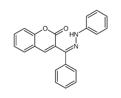 3-benzoyl-coumarin phenylhydrazone结构式