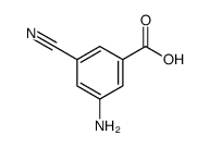 3-氨基-5-氰基苯甲酸结构式