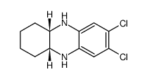 7,8-dichloro-(4ar,10ac)-1,2,3,4,4a,5,10,10a-octahydro-phenazine结构式