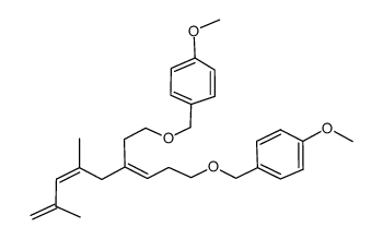 (3Z,6Z)-9-(4-methoxybenzyloxy)-6-(2'-(4-methoxybenzyloxy)-ethyl)-2,4-dimethylnona-1,3,6-triene Structure