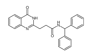 N-benzhydryl-3-(4-oxo-3H-quinazolin-2-yl)propanamide结构式