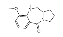 9-Methoxy-1,2,3,10,11,11a-hexahydro-benzo[e]pyrrolo[1,2-a][1,4]diazepin-5-one结构式