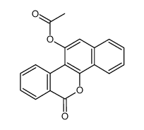 5-Acetoxy-3.4,7.8-dibenzo-cumarin Structure