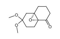 cis-4a,8a-Epoxy-3,4,4a,5,6,7,8,8a-octahydro-6,6-dimethoxy-1(2H)-naphthalinon结构式