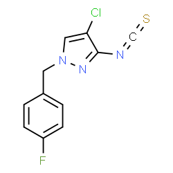 4-CHLORO-1-(4-FLUORO-BENZYL)-3-ISOTHIOCYANATO-1H-PYRAZOLE结构式