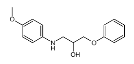 1-(4-methoxyanilino)-3-phenoxypropan-2-ol Structure