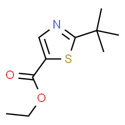 2-(叔丁基)噻唑-5-羧酸乙酯结构式
