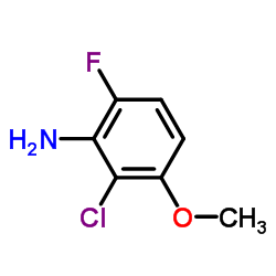 2-Chloro-6-fluoro-3-methoxyaniline structure