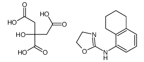 2-hydroxypropane-1,2,3-tricarboxylic acid,N-(5,6,7,8-tetrahydronaphthalen-1-yl)-4,5-dihydro-1,3-oxazol-2-amine结构式