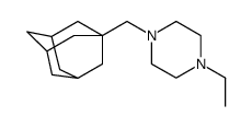 1-(1-adamantylmethyl)-4-ethylpiperazine Structure