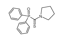 diphenylphosphorylthioformic acid pyrrolidide Structure