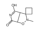 2-methylspiro[3a,6a-dihydropyrrolo[3,4-d][1,2]oxazole-3,1'-cyclobutane]-4,6-dione结构式