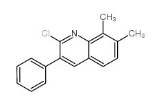 2-Chloro-7,8-dimethyl-3-phenylquinoline结构式