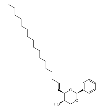 (2R,3R,4E)-1,3-O-Benzyliden-4-icosadecen-1,2,3-triol结构式