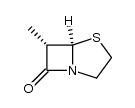 6-methyl-4-thia-1-azabicyclo[3.2.0]heptan-7-one结构式
