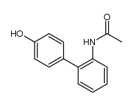 N-(4'-hydroxy-biphenyl-2-yl)-acetamide Structure
