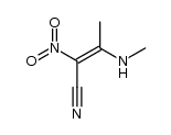3-methylamino-2-nitro-2-butenenitrile结构式