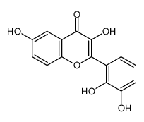 2-(2,3-dihydroxyphenyl)-3,6-dihydroxychromen-4-one Structure