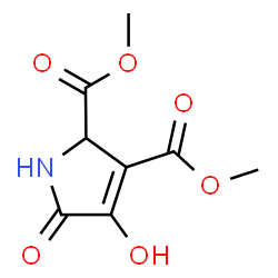 Dimethyl 4-hydroxy-5-oxo-2,5-dihydro-1H-pyrrole-2,3-dicarboxylate结构式