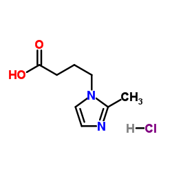 4-(2-Methyl-1H-imidazol-1-yl)butanoic acid hydrochloride (1:1) Structure