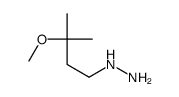 (3-Methoxy-3-methylbutyl)hydrazine结构式