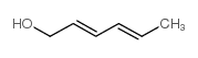 Trans,trans-2,4-hexadien-1-ol structure