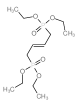 Phosphonic acid,2-butene-1,4-diylbis-, tetraethyl ester (9CI) structure