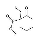 methyl 1-(iodomethyl)-2-oxocyclohexane-1-carboxylate结构式
