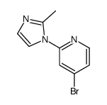 4-bromo-2-(2-methylimidazol-1-yl)pyridine结构式
