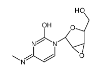 1-[(2R,4R)-4-(hydroxymethyl)-3,6-dioxabicyclo[3.1.0]hexan-2-yl]-4-(methylamino)pyrimidin-2-one结构式