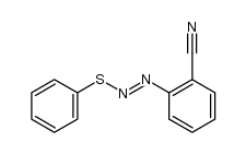 2-((phenylthio)diazenyl)benzonitrile Structure